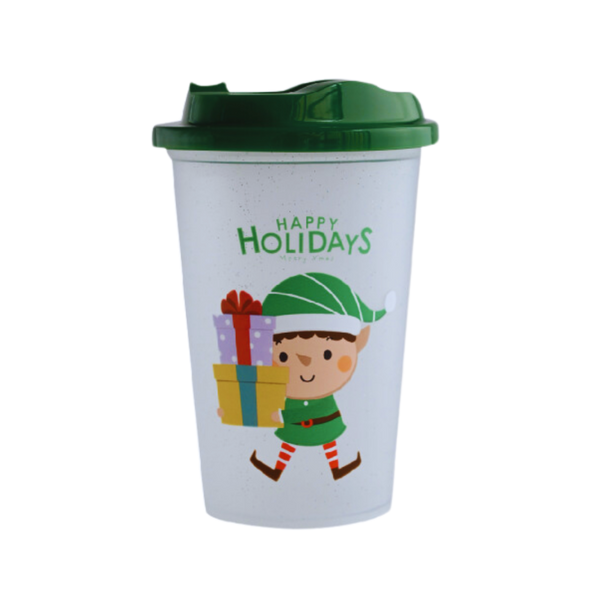 Mini Cafetero  Navideño 16 oz - Duende
