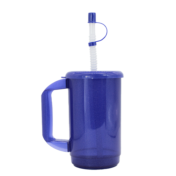Tarro Fiesta 650 ml - Azul Royal Chispas