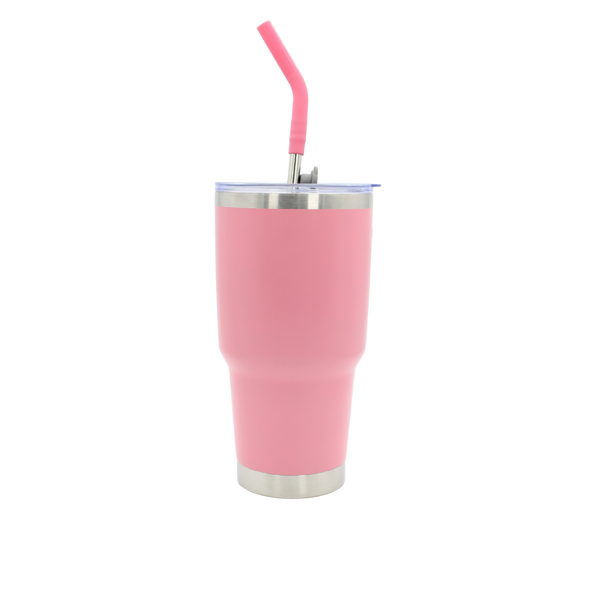Vaso Aislante 30 oz Rosa New con Popote