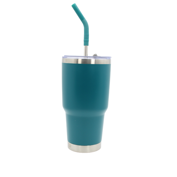 Vaso Aislante 30 oz VerdiGris con Popote