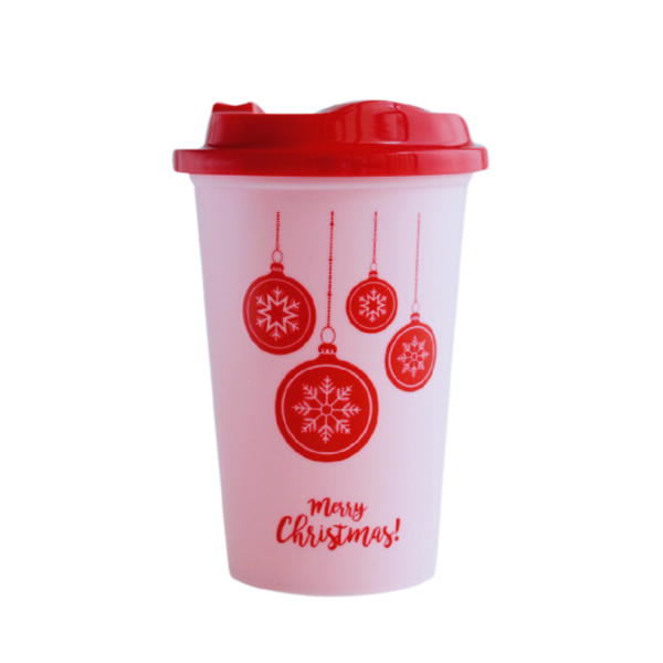 Mini Cafetero  Navideño 16 oz - Esferas