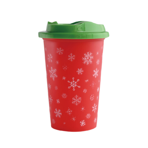 Mini Cafetero  Navideño 16 oz - Copos