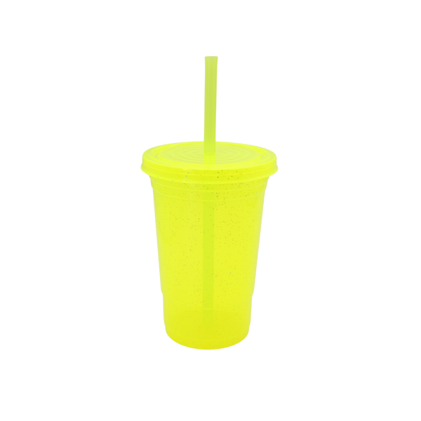 Vaso Fiesta 20 oz Amarillo Neon Chispas