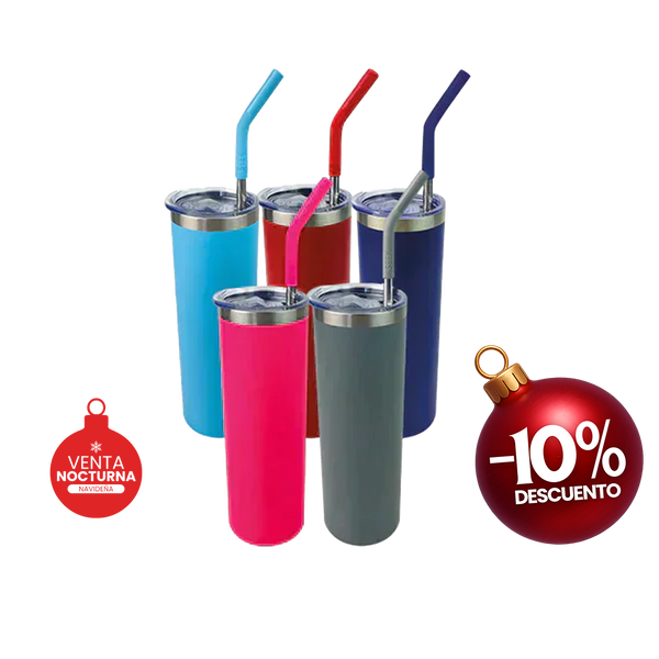 Skinny Aislante 20 Oz con Popote