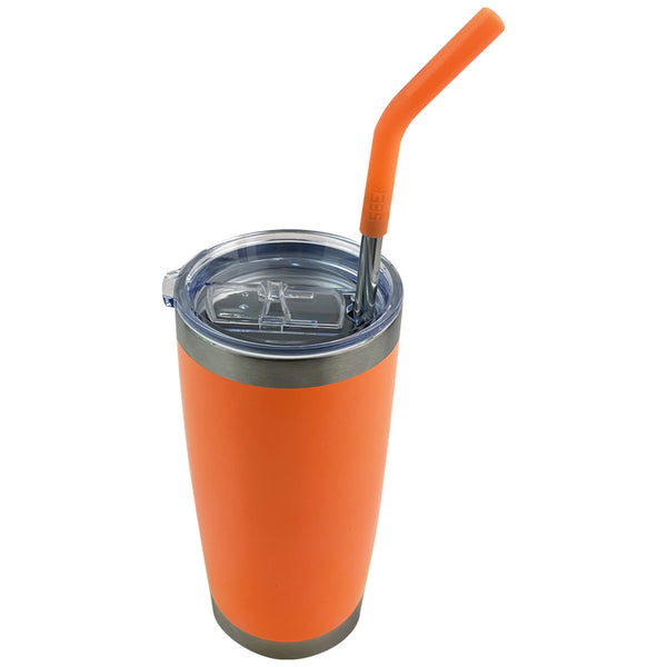 Vaso Aislante 20 oz Mate Naranja Neon