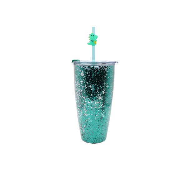 Vaso Glitter 800ml - Esmeralda