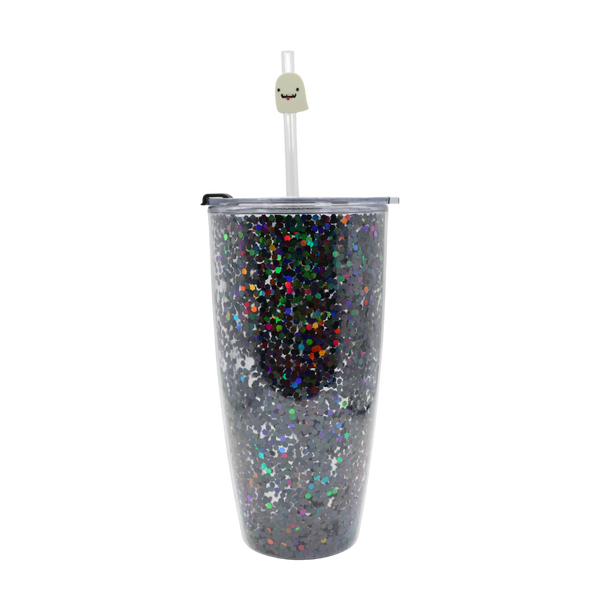 Vaso Glitter 800ml - Negro