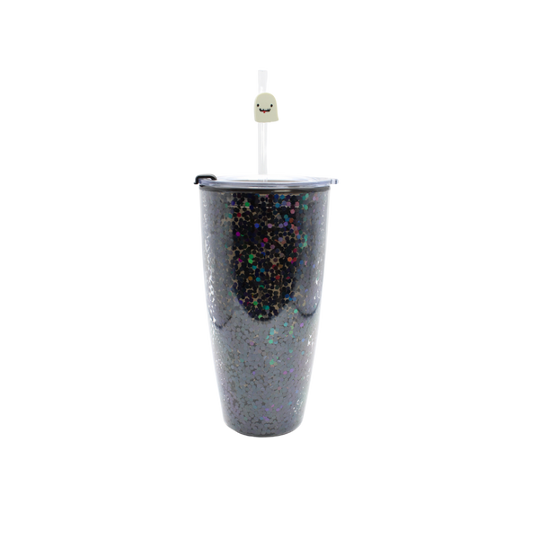 Vaso Glitter 800ml - Negro