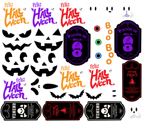 Sticker  DTF UV - Halloween 2