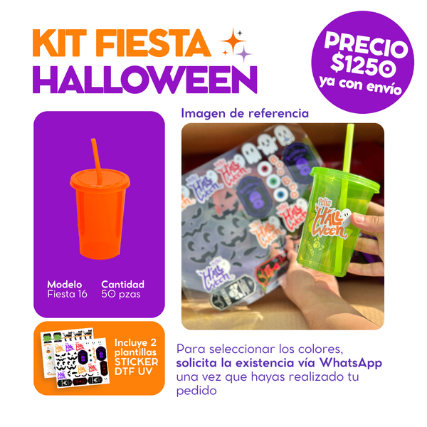 KIT FIESTA 16 oz HALLOWEEN