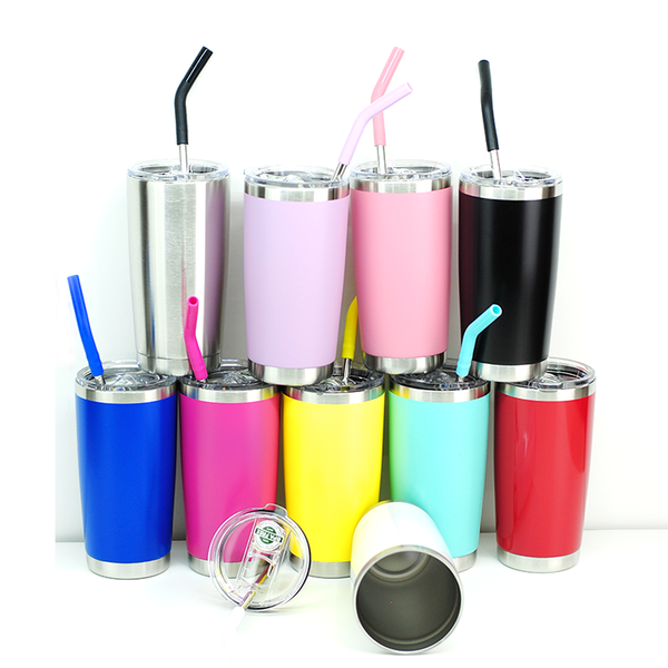 Vaso Aislante 20 oz Mate con Popote