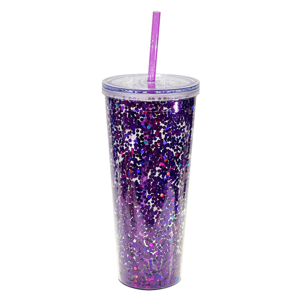 Classic Glitter Tapa Transparente 710 ml. - Zarzamora.