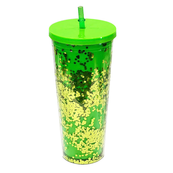 Classic Glitter Tapa Color 710 ml. - Verde Neón