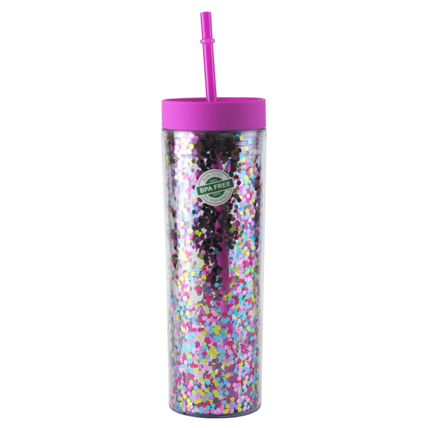 Skinny Glitter tapa Mate Multicolor Violeta
