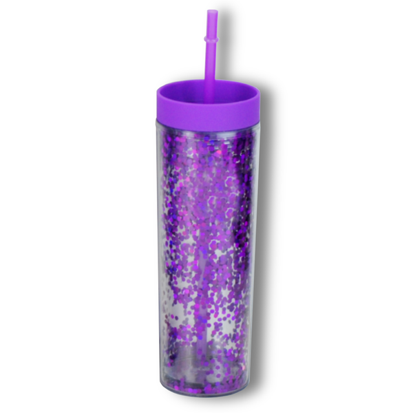 Skinny Glitter tapa Mate Morado