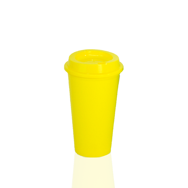 Vaso Cafetero 16 oz Amarillo