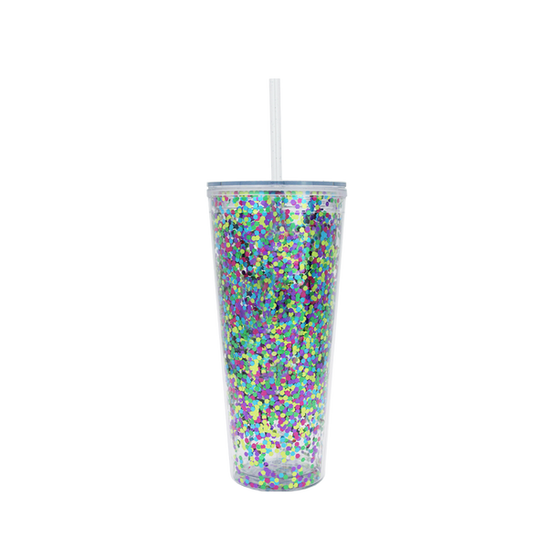 Classic Glitter Tapa Transparente 710 ml. - Multi-Dark