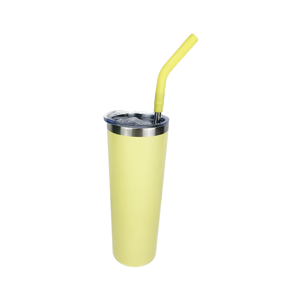 Skinny Aislante 20 Oz con Popote Amarillo Suave