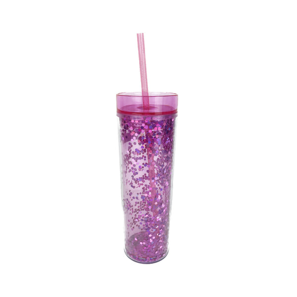 Skinny Glitter Tapa Color 400ml - Rosa