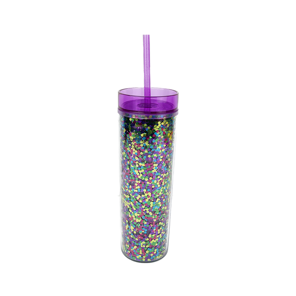 Skinny Glitter Tapa Color 400ml - MultiMorado