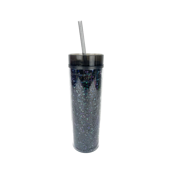 Skinny Glitter Tapa Color 400ml - Negro