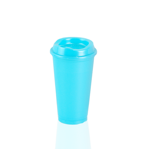 Vaso Cafetero 16 oz Azul Aqua Brillante
