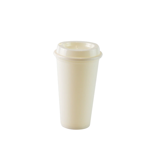 Vaso Cafetero 16 oz Marfil