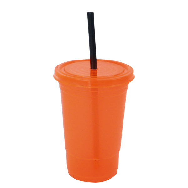 Vaso Fiesta 20 oz. Naranja Neón P/ negro