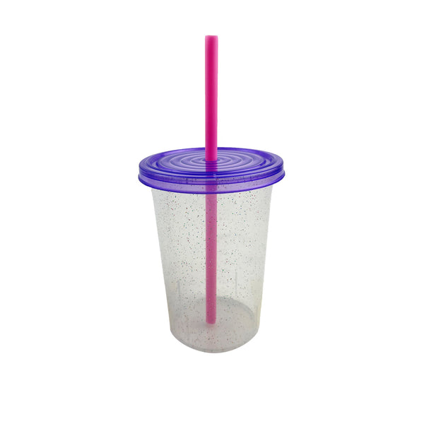 Vaso Fiesta 16 oz Chispas T/ Morada