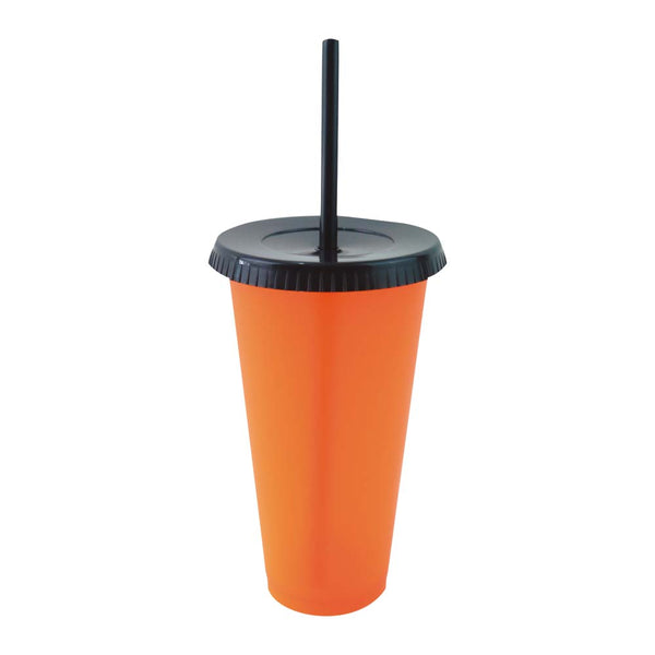Vaso Fiesta Star  Naranja T/Negra
