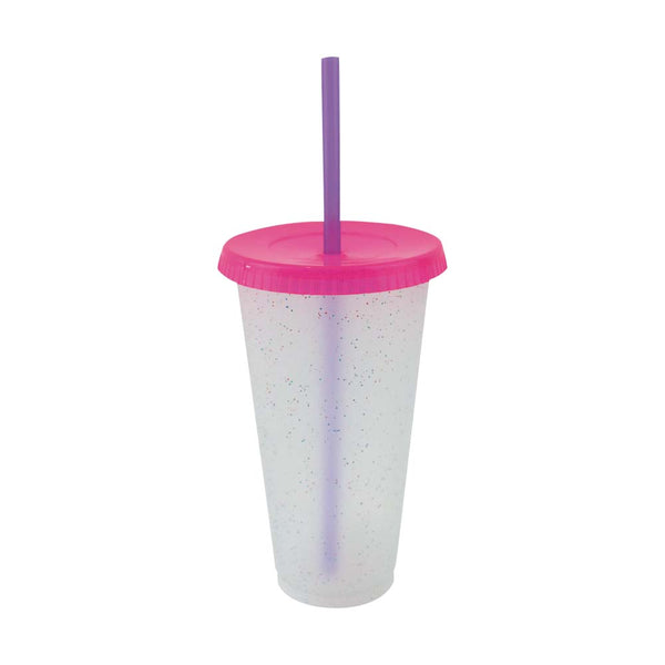 Vaso Fiesta Star  Chispas T/Rosa