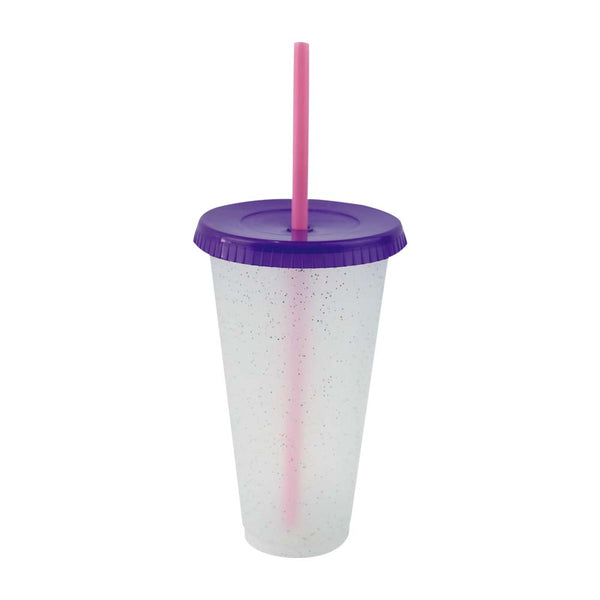 Vaso Fiesta Star  Chispas T/Morada