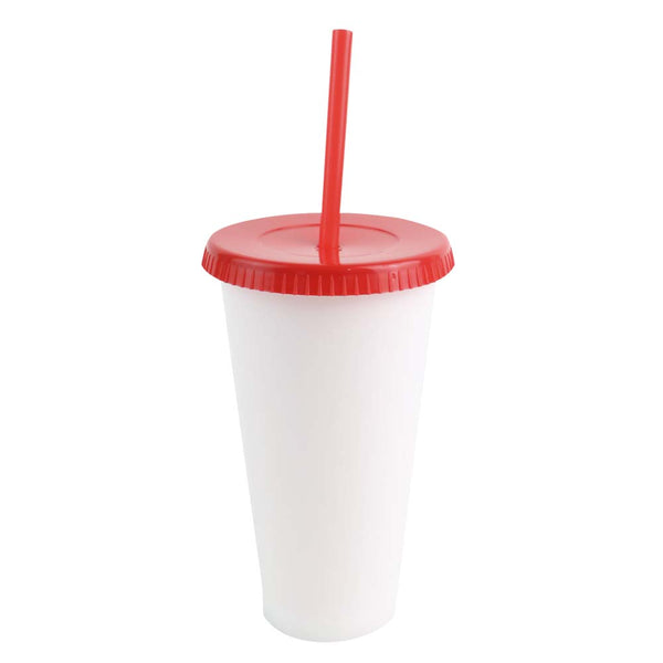 Vaso Fiesta Star  Blanco T/Rojo