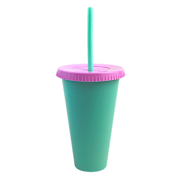 Vaso Fiesta Star Menta T/ Rosa Pastel