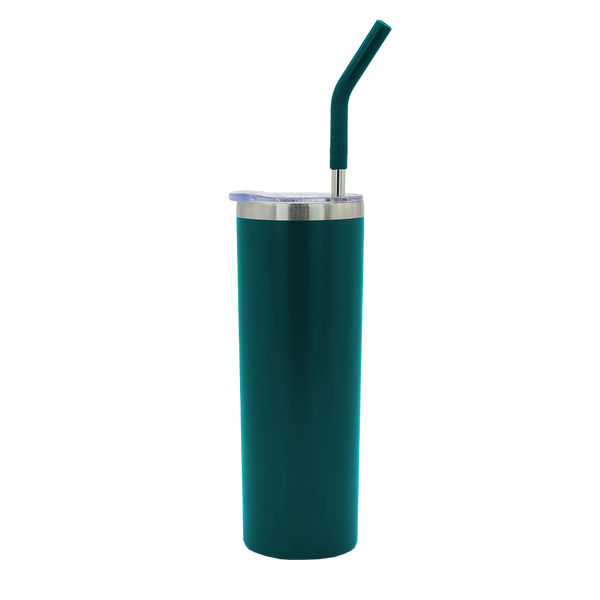 Skinny Aislante 20 Oz con Popote VerdiGris